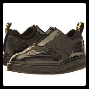Dr. Martens Resnik Brogued leather Zipper Platform